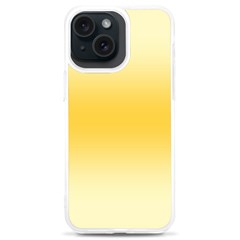 Cream Yellow To Amber Orange Bilinear Gradient Iphone 15 Plus Tpu Uv Print Case by GradientsOmbre