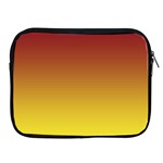 Burgundy Red To Electric Yellow Linear Gradient Apple iPad 2/3/4 Zipper Cases Front