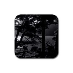 Los Alerces National Park Waterfront Landscape, Argentina002 Rubber Coaster (square) by dflcprintsclothing