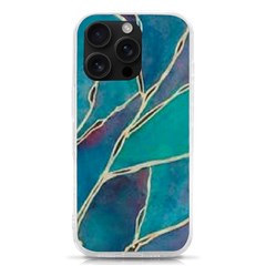 Aqua Batik, Abstract, Colorful Iphone 16 Pro Tpu Uv Print Case by kyorashop23