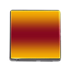 Amber Orange To Burgundy Red Bilinear Gradient Memory Card Reader (square 5 Slot) by GradientsOmbre