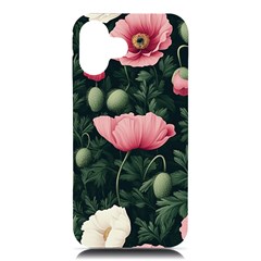 Poppy Flower Plant Petals Bloom Iphone 16 Plus Black Uv Print Pc Hardshell Case by Grandong