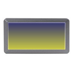 Navy Blue To Electric Yellow Linear Gradient Memory Card Reader (mini) by GradientsOmbre