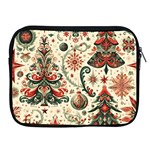 Christmas Tree Snow Apple iPad 2/3/4 Zipper Cases Front