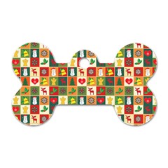 Template Christmas Pattern Dog Tag Bone (two Sides) by Proyonanggan