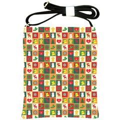 Template Christmas Pattern Shoulder Sling Bag by Proyonanggan