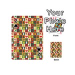 Template Christmas Pattern Playing Cards 54 Designs (Mini) Front - Spade2