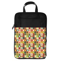 Template Christmas Pattern Foldable Shoe Storage Bag by Proyonanggan