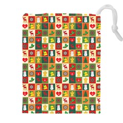 Template Christmas Pattern Drawstring Pouch (4xl) by Proyonanggan