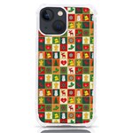 Template Christmas Pattern iPhone 13 mini TPU UV Print Case Front