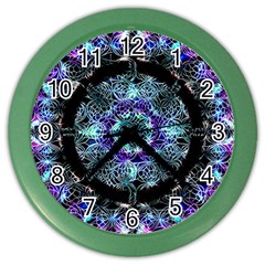 Round Wreath Color Wall Clock by Sabxi