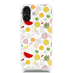 Pattern Seamless Texture Fruit Iphone 16 Tpu Uv Print Case by Sabxi