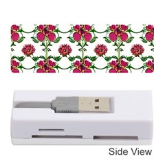 Retro 1880s Flowers Pattern 2 Memory Card Reader (stick) by violetheavensky